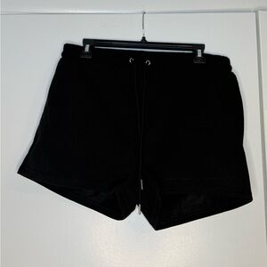 Black sweat shorts